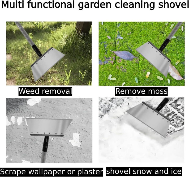 RISETEX Multifunctional Garden Shovel – 54" Heavy Duty Stainless Steel Cleaning Tool with Adjustable Handle for Weeding, Lawn Edging, Snow/Ice Removal & Digging, Durable Outdoor Spade & Scraper - Image 2